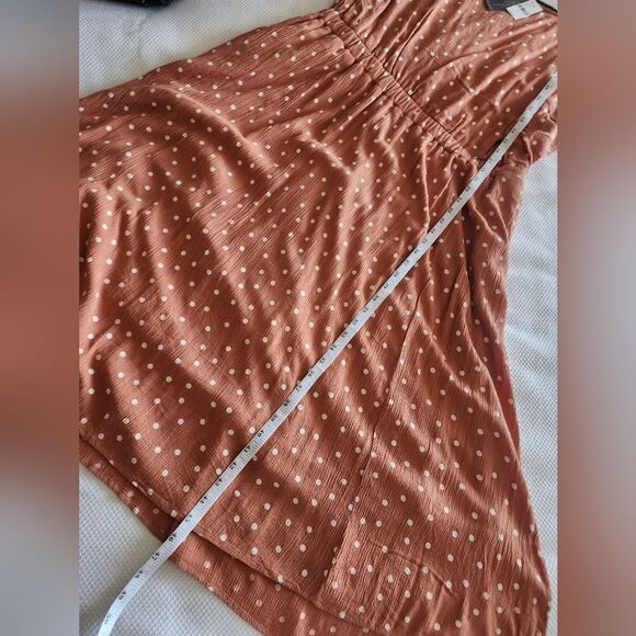 Lane Bryant polka dot midi dress side pockets lined new with tags pantheon color - Picture 9 of 12